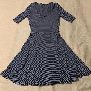 Black and White striped Decree dress